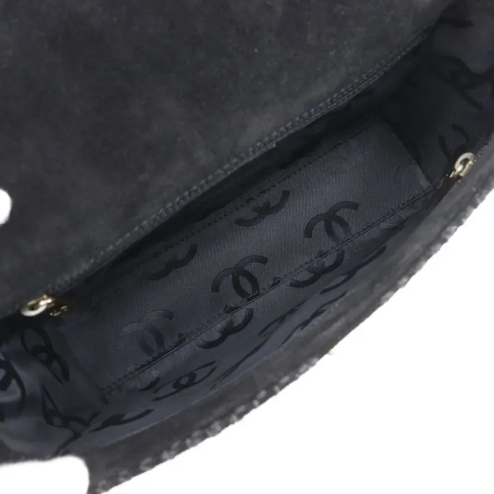 Chanel Wild Stitch Suede Shoulder Bag